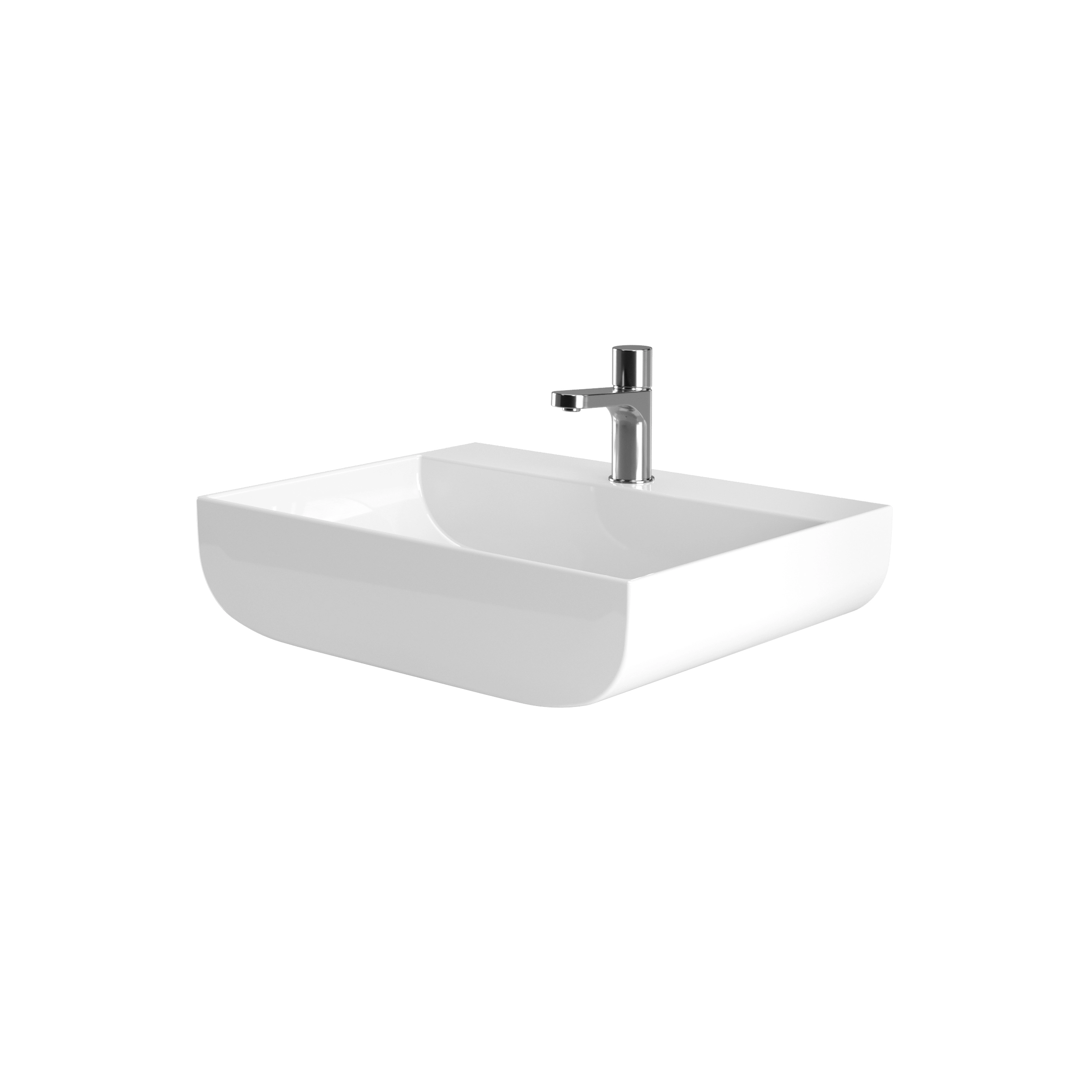 Foto 8 Leuca Washbasin 100&times;45 cm wall-hung/over counter. 1 tap hole
