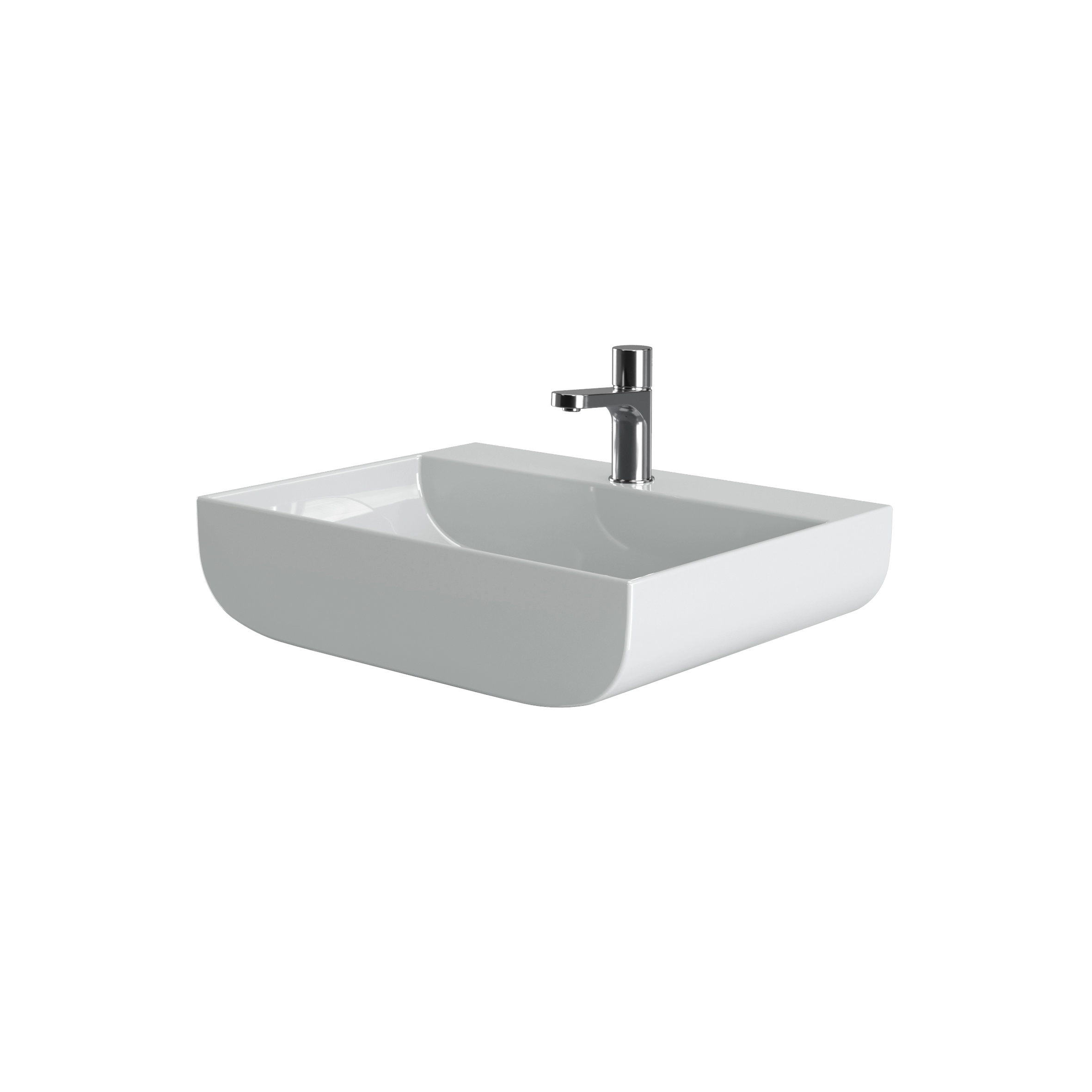 Foto 11 Leuca Washbasin 100&times;45 cm wall-hung/over counter. 1 tap hole